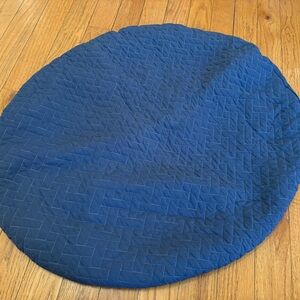 Navy Quilted Kids Play Mat